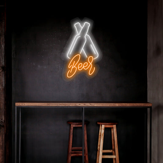 Beer Bottles Neon Sign