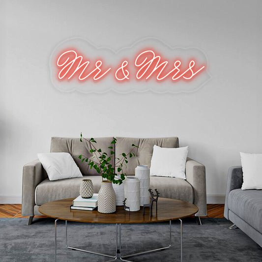 Mr and Mrs Neon Sign