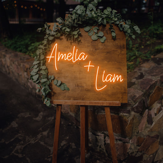 Amelia and Liam Neon Sign