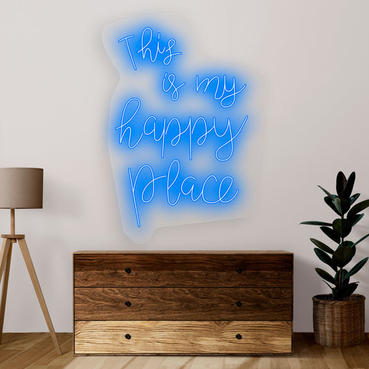 This is My Happy Place Neon Sign